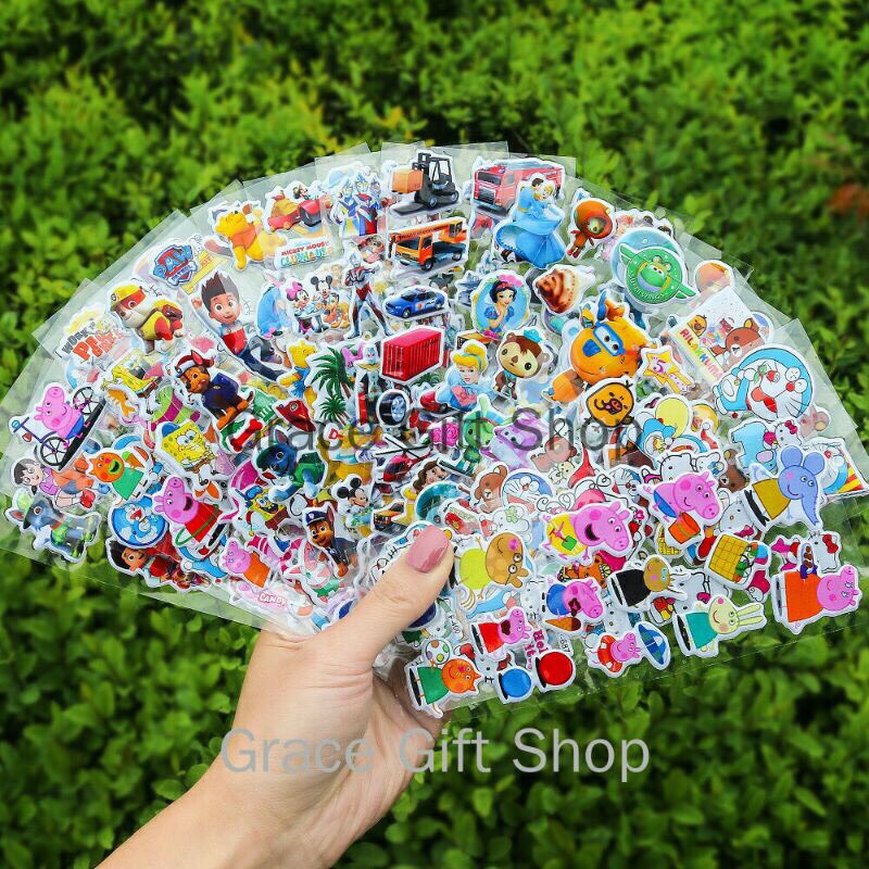 HÌNH DÁN HOẠT HÌNH ĐÁNG YÊU CHO BÉ ( DÁN STICKERS )