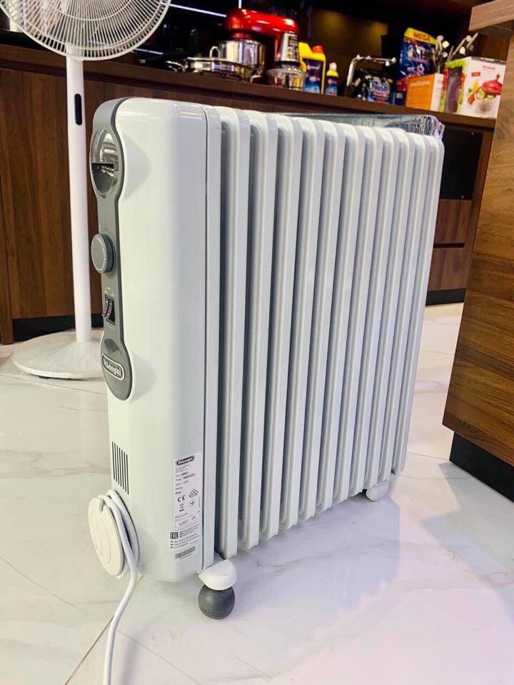 (Hàng Đức) Máy sưởi dầu Delonghi TRRS 1225 (12 thanh sưởi), 2500W