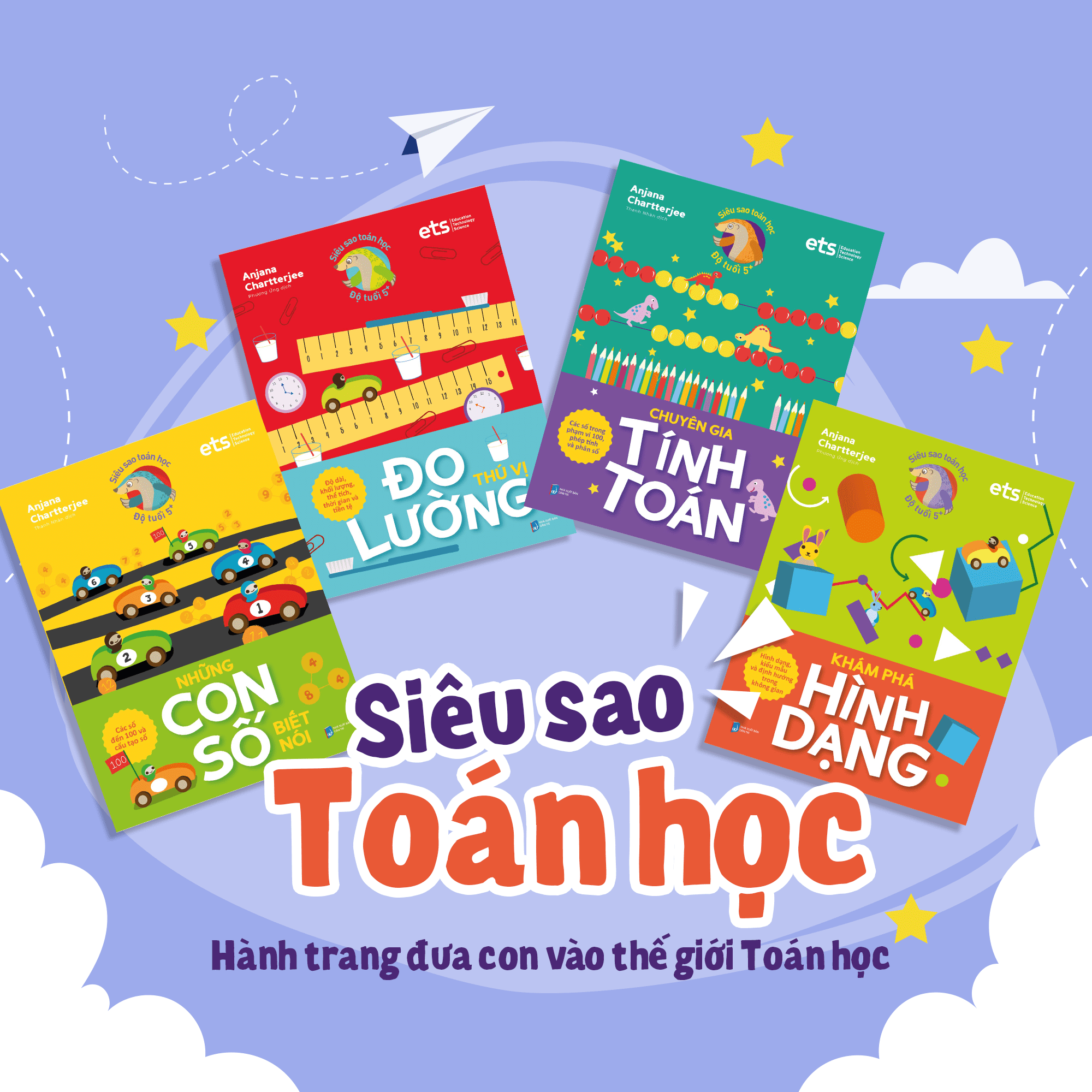 Sách - Bộ Siêu Sao Toán Học (4 Cuốn)