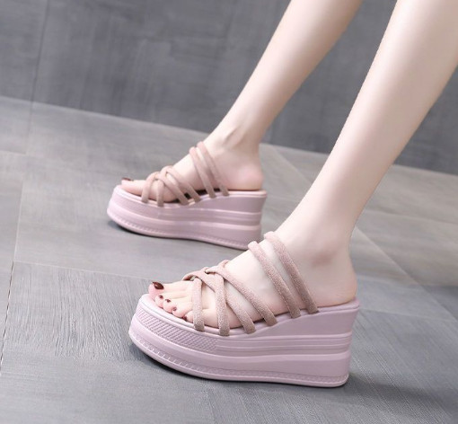 Dép đế xuồng đế bánh mì quai đan 10f