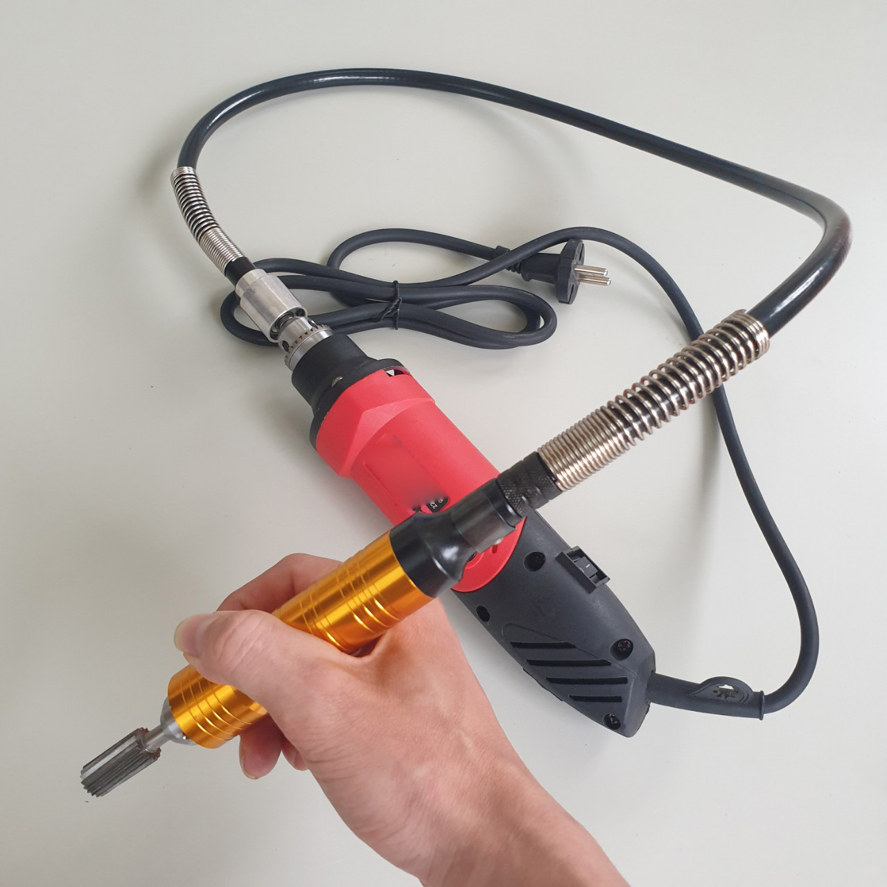 Dây nối dài máy khoan mài thẳng đầu kẹp 6mm