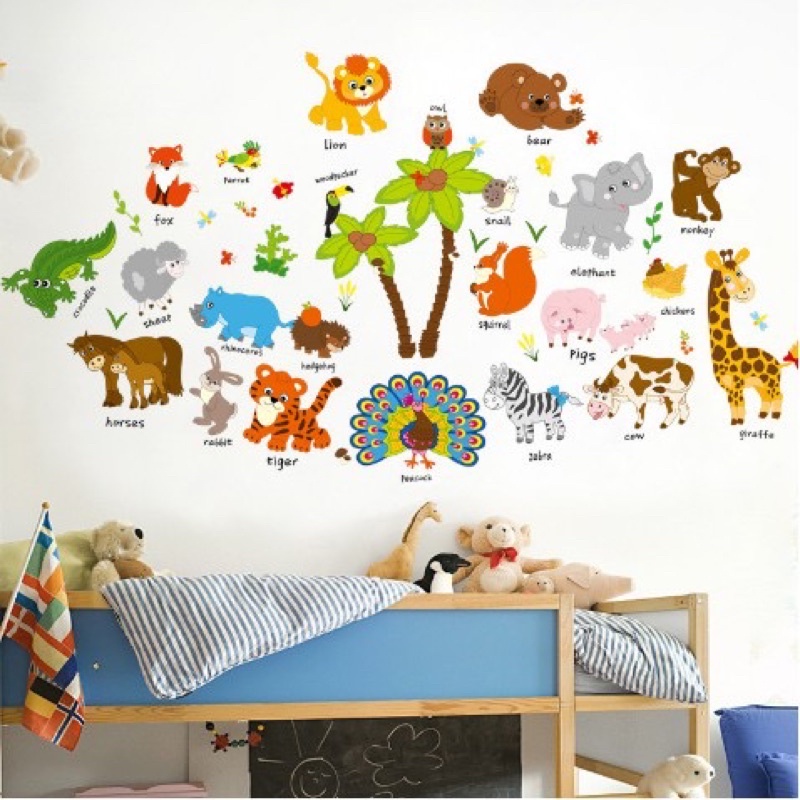 Decal dán tường chọn mẫu trang trí phòng cho bé