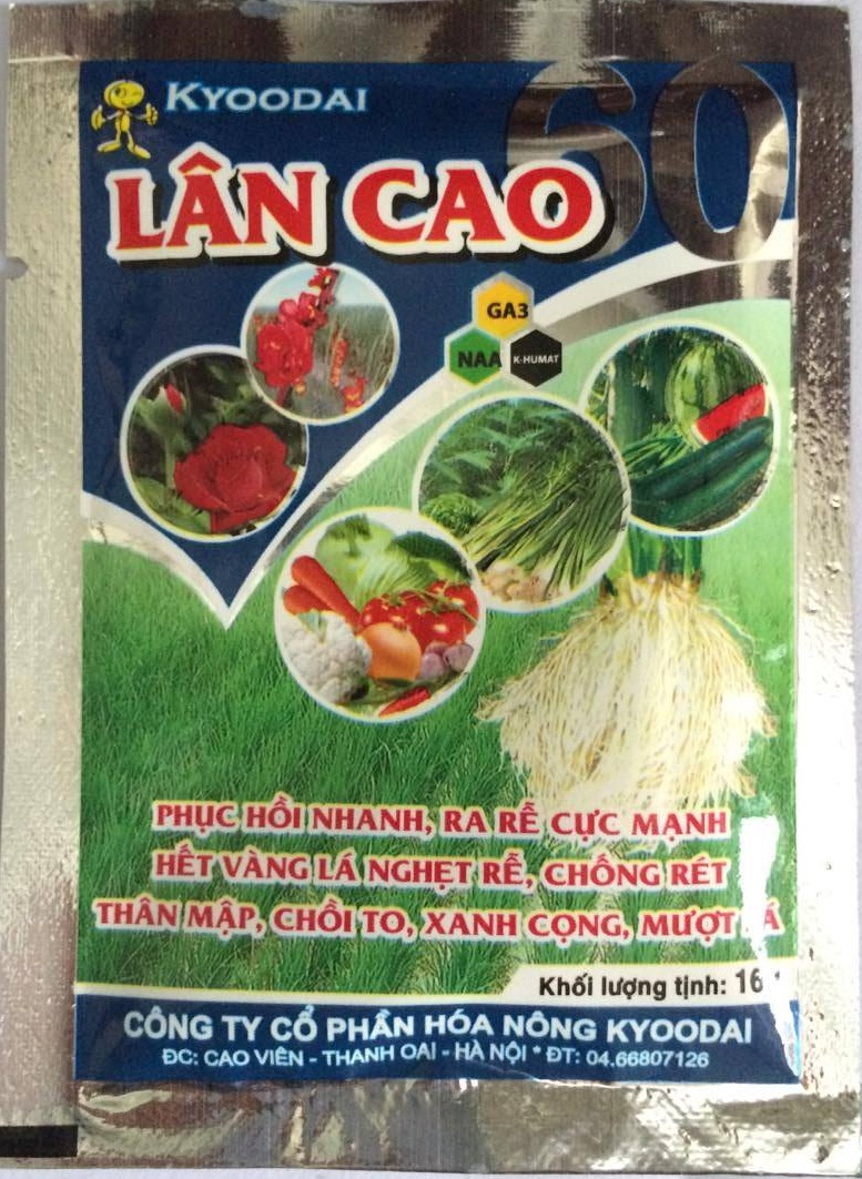 Phân bón Lân cao 16gr siêu kich rễ, chông nghẹt rễ cây, kich hoa, xanh lá