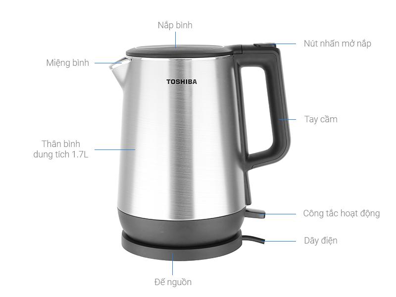 Bình đun siêu tốc Toshiba KT-17DR1NV