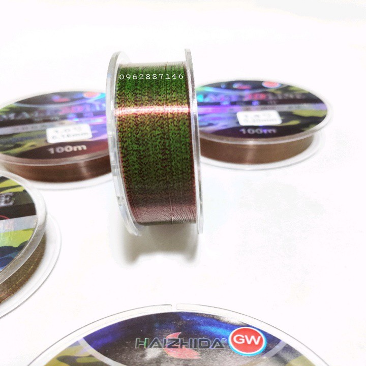 cước câu cá cước trục thẻo 3D tàng hình 100m nano - Cam kết bảo hành đổi trả trong 2 tuần đầu