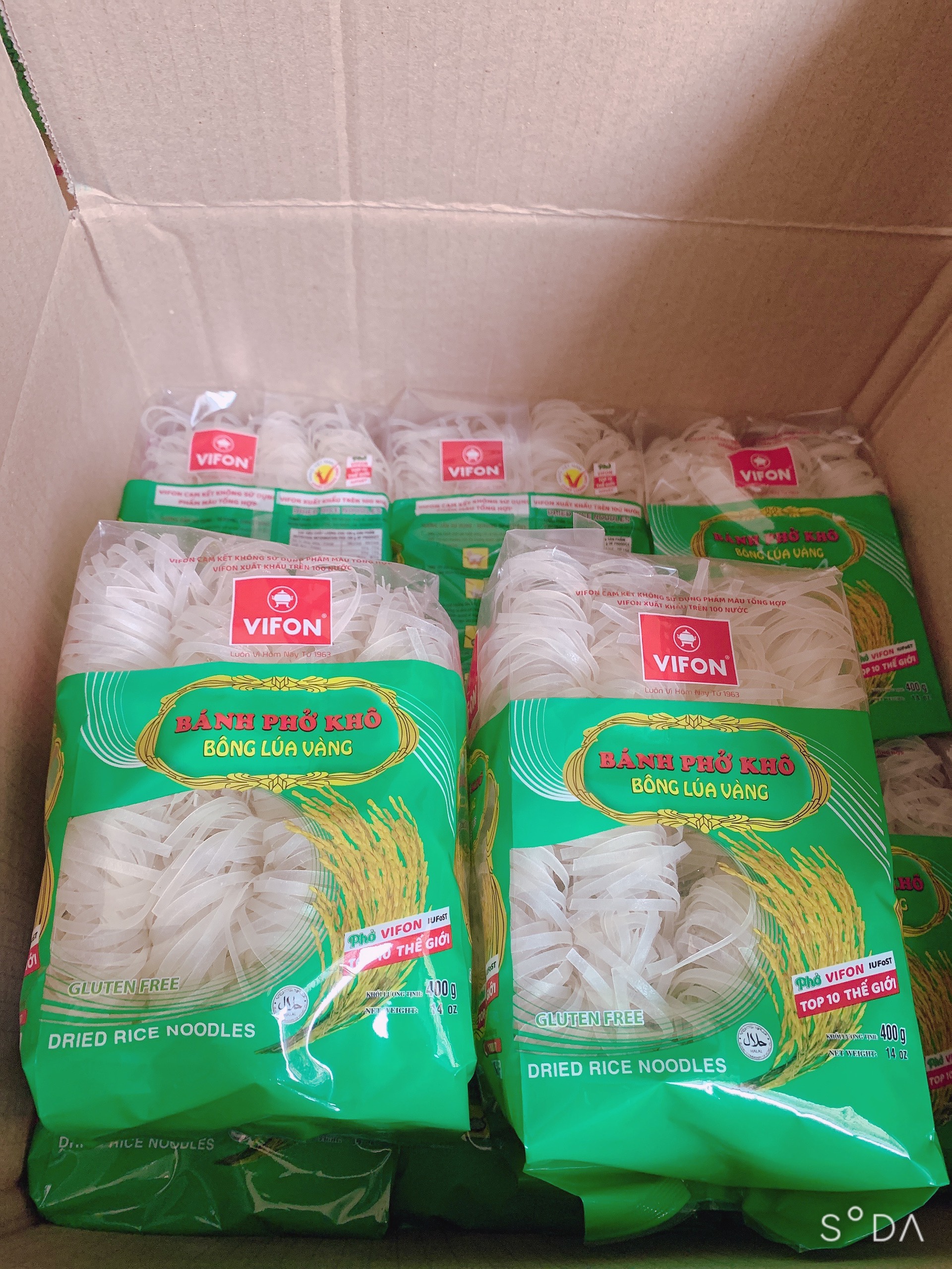 Combo 2 Bánh Phở Khô Bông Lúa Vàng Vifon 400g