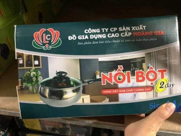 Nồi nấu bột inox Hoàng Da cao cấp - size 14cm
