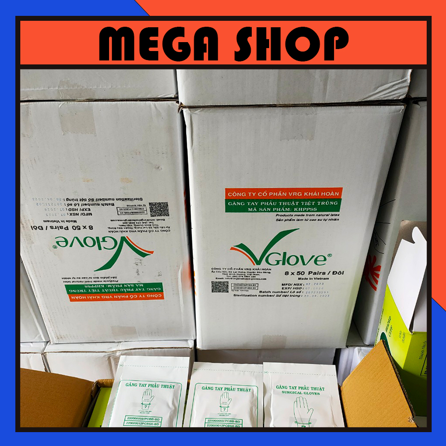Găng tay phẫu thuật VGlove size XS/S/M