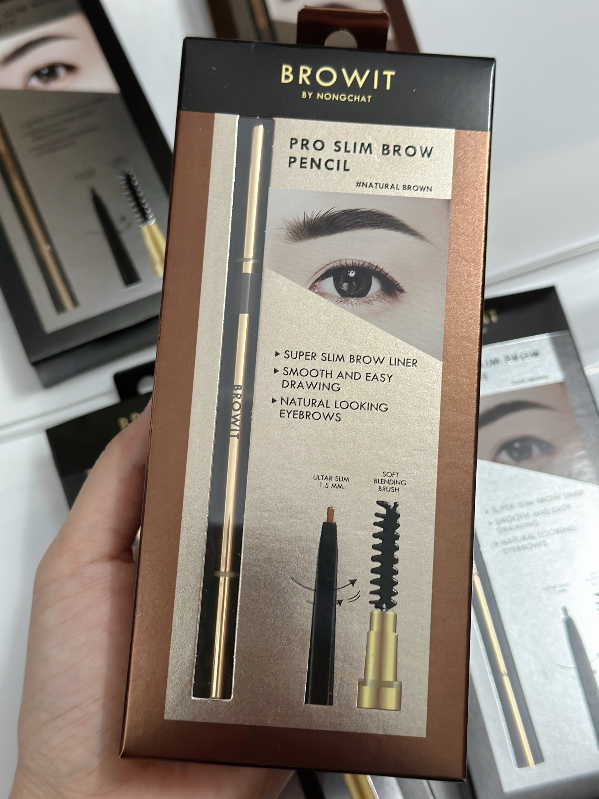 Bút kẻ chân mày siêu mảnh Browit By NongChat