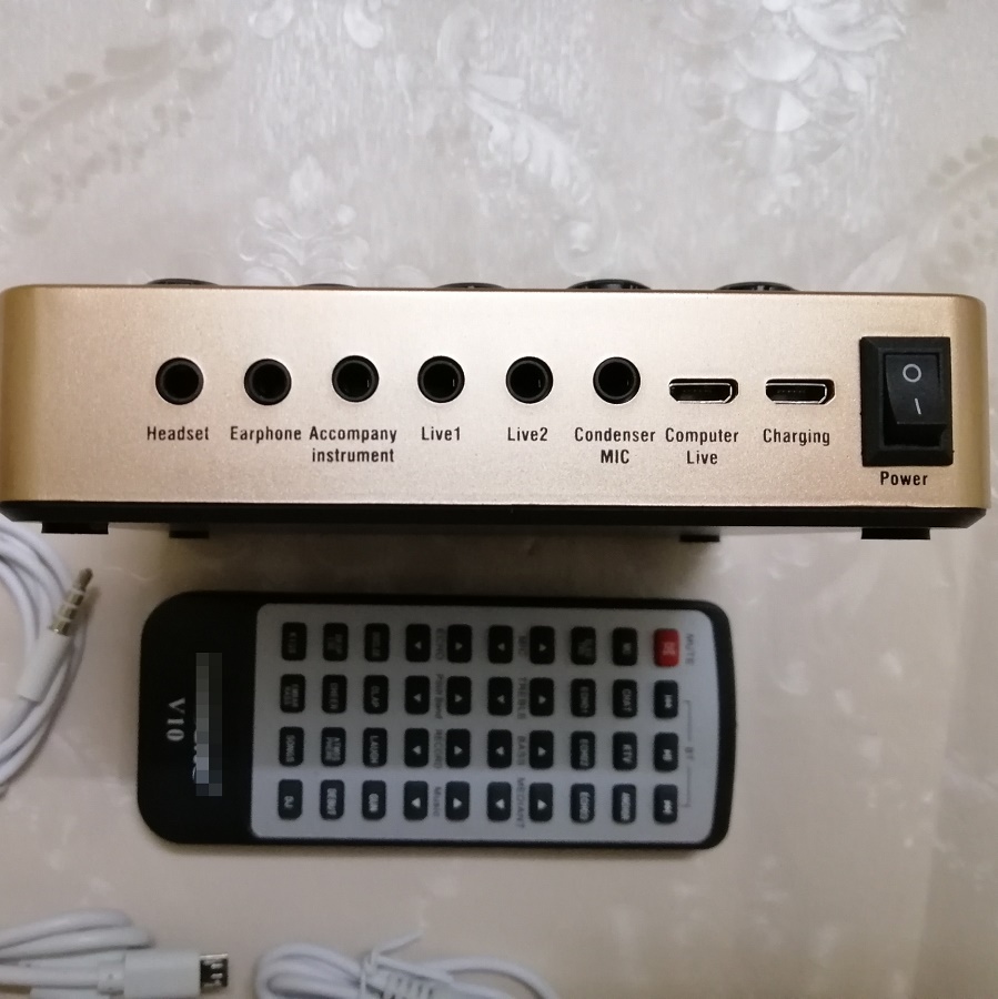SOUND CARD V10 BLUETOOTH HÁT LIVE STREAM