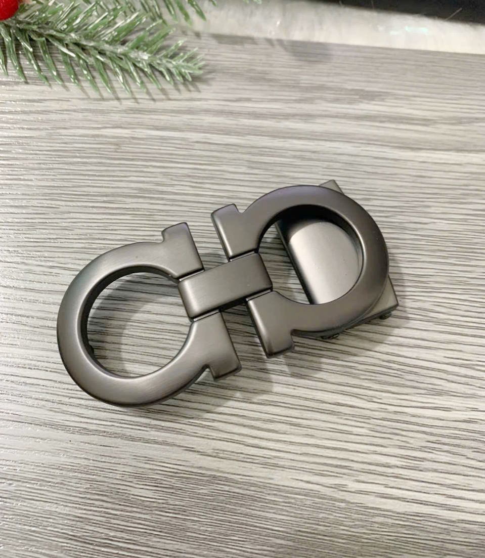 Mặt thắt lưng chữ A bấm lỗ cao cấp dùng cho dây 3,2cm