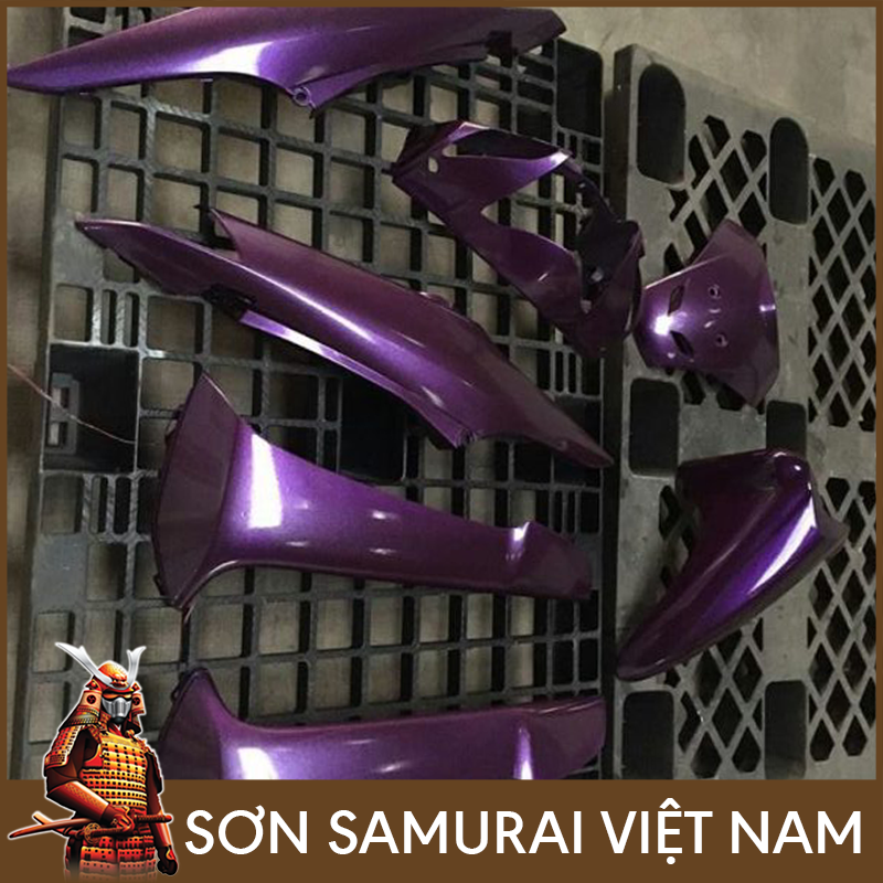 Sơn samurai tím đậm - Combo màu tím 1142 sơn xịt samurai