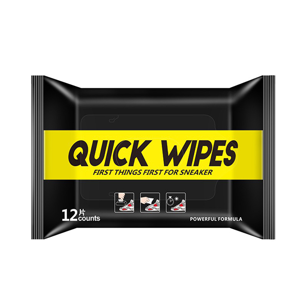 GÓI 30 KHĂN GIẤY LAU GIÀY QUICK WIPES ĐEN