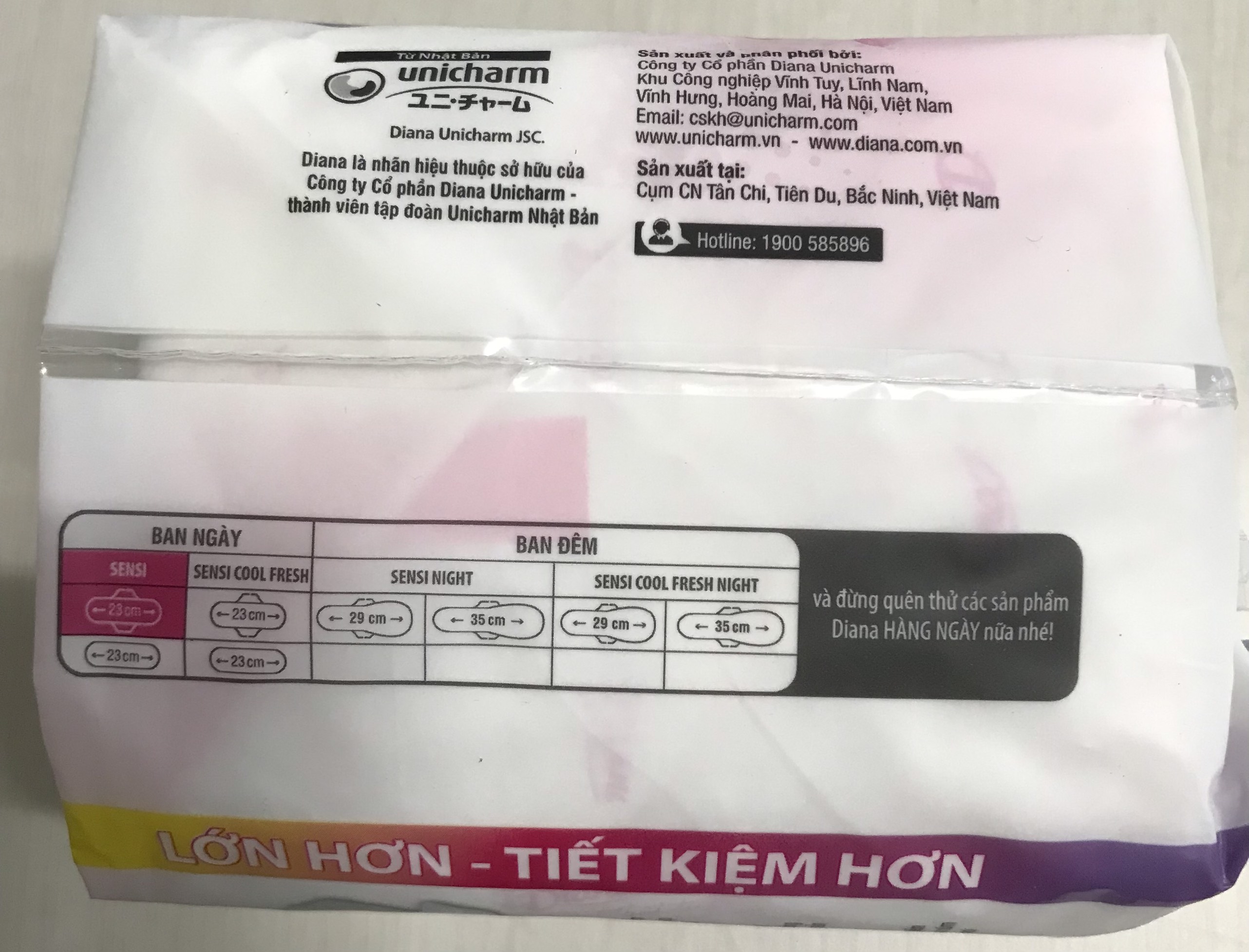 BVS Diana Sensi Siêu Mỏng Cánh Gói 20 Miếng