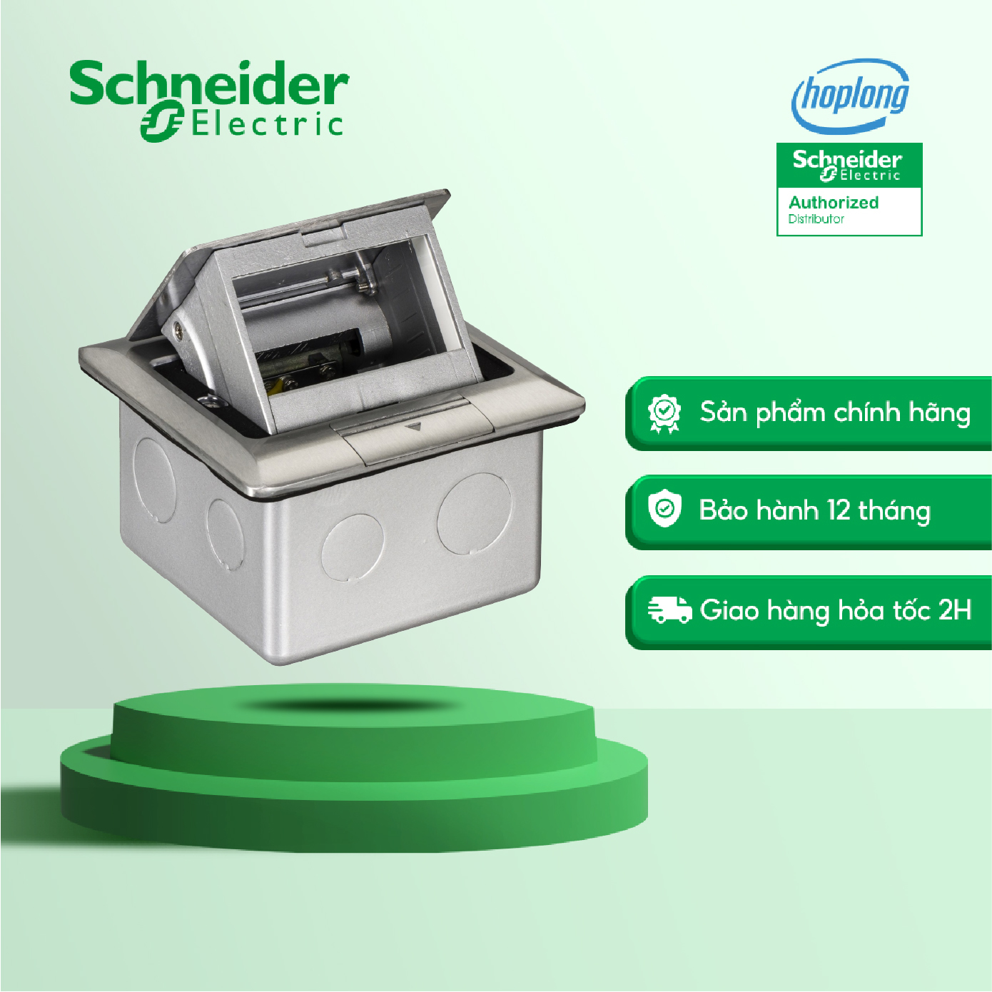 Ổ cắm âm sàn cho s-flexi Schneider E224F_ABE