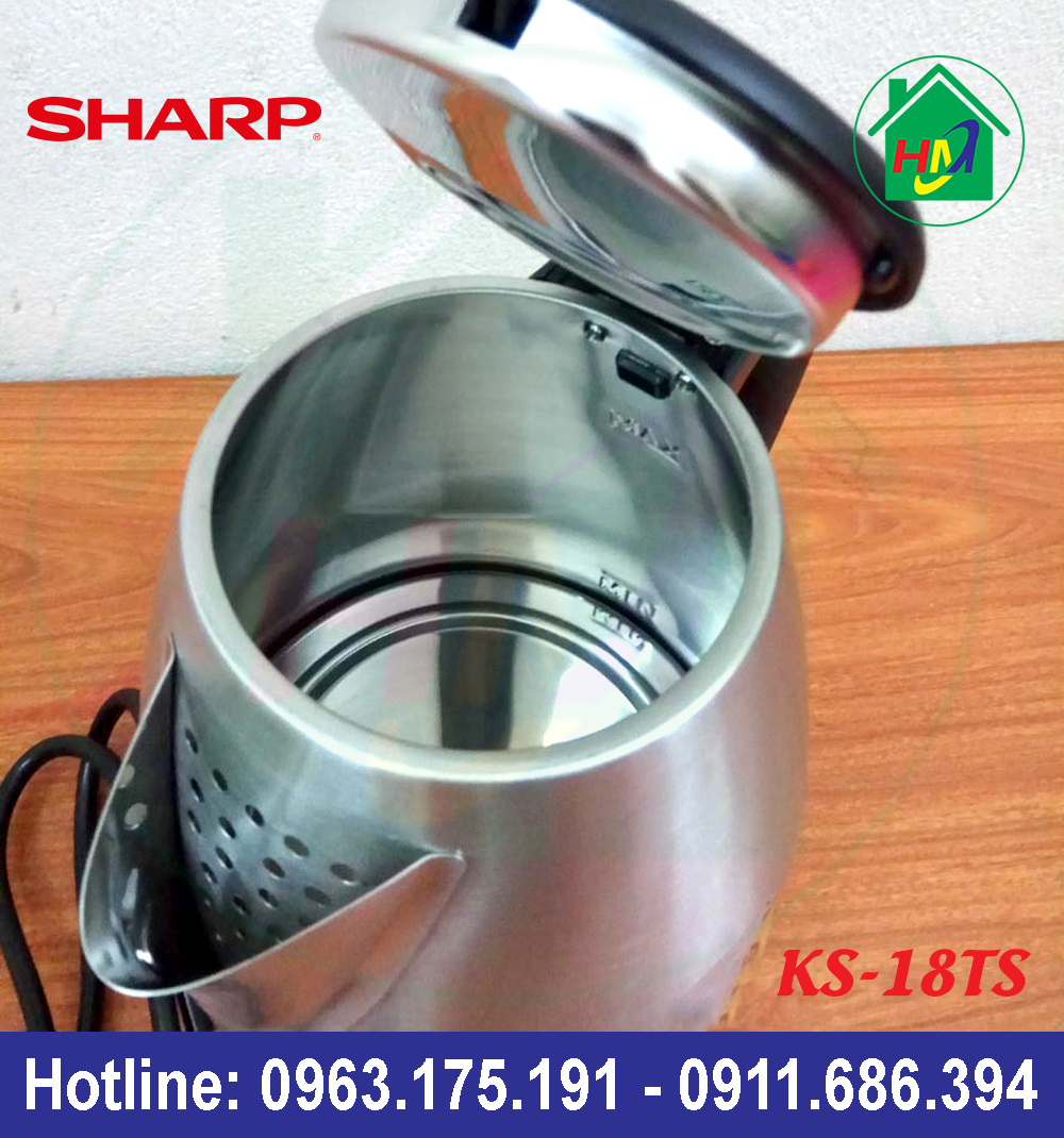 Ấm Siêu Tốc Sharp Thái Lan KS-18TS