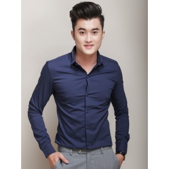 Áo sơ mi nam màu xanh đen nam tính