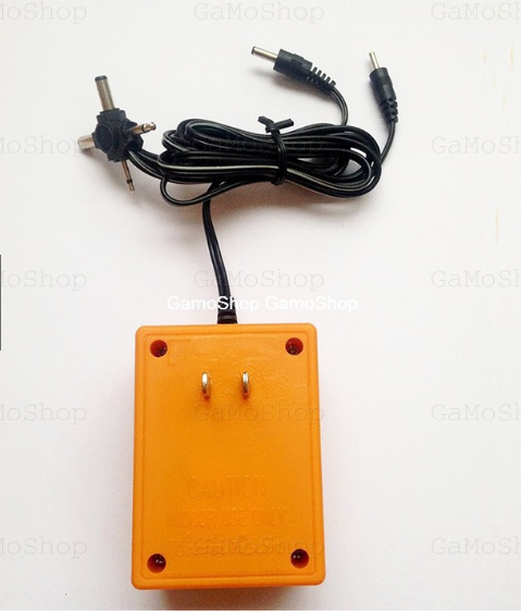 Nguồn Adapter Đa Năng 6 Đầu (1000mA) đảo cực được (Màu Cam)