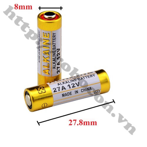 2c PIN ĐIỀU KHIỂN ALKALINE 27A 12V