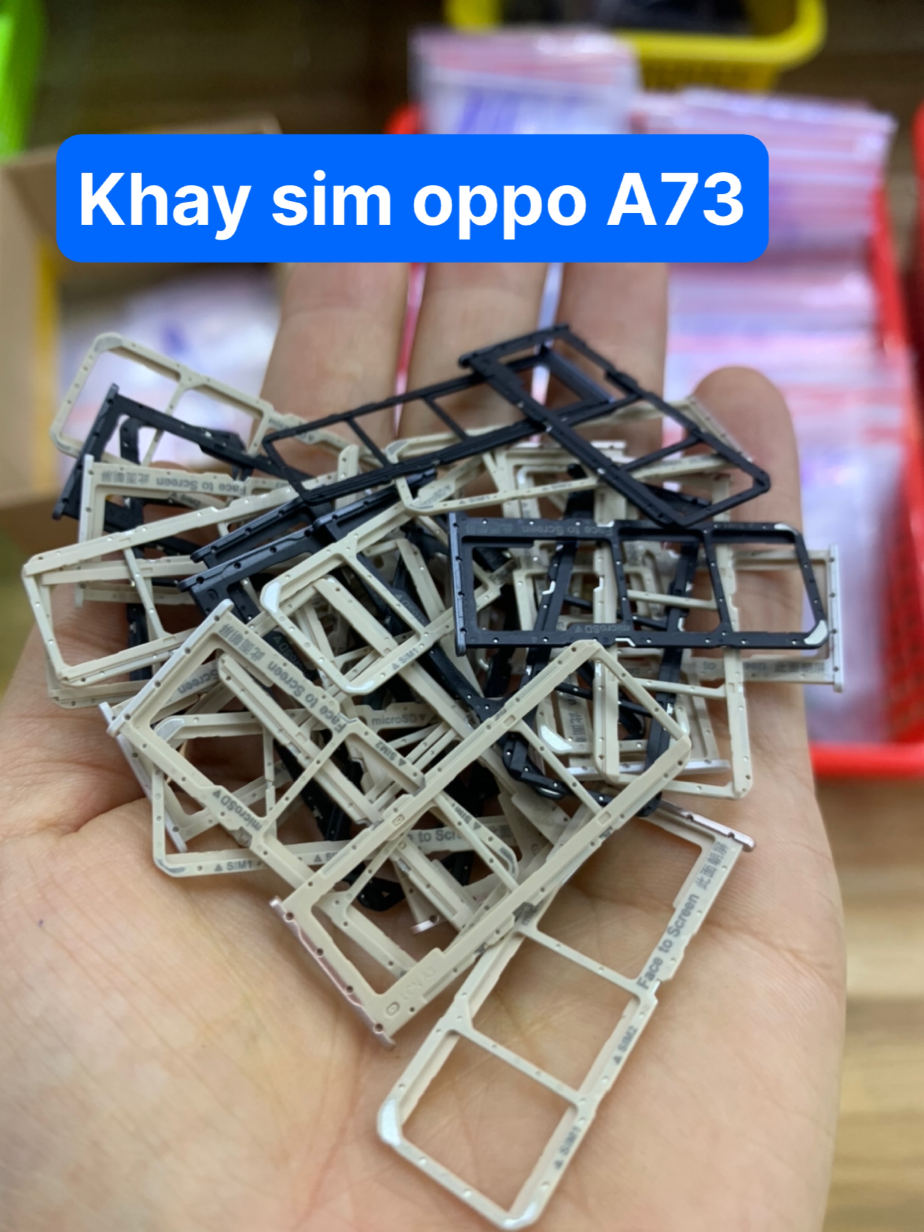 khay sim điện thoại oppo a73-khay zin