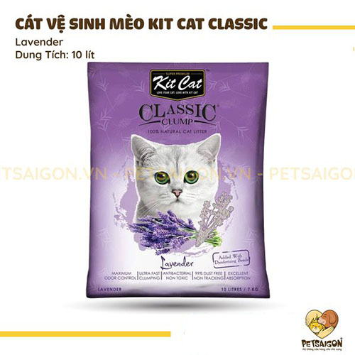CÁT VỆ SINH KITCAT 10L - 7KG CHO MÈO