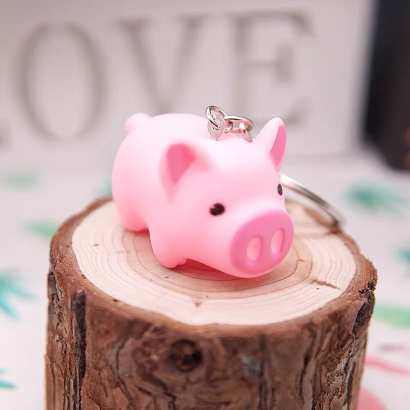 Móc khoá Heo hồng có kèn kiu dễ thương
