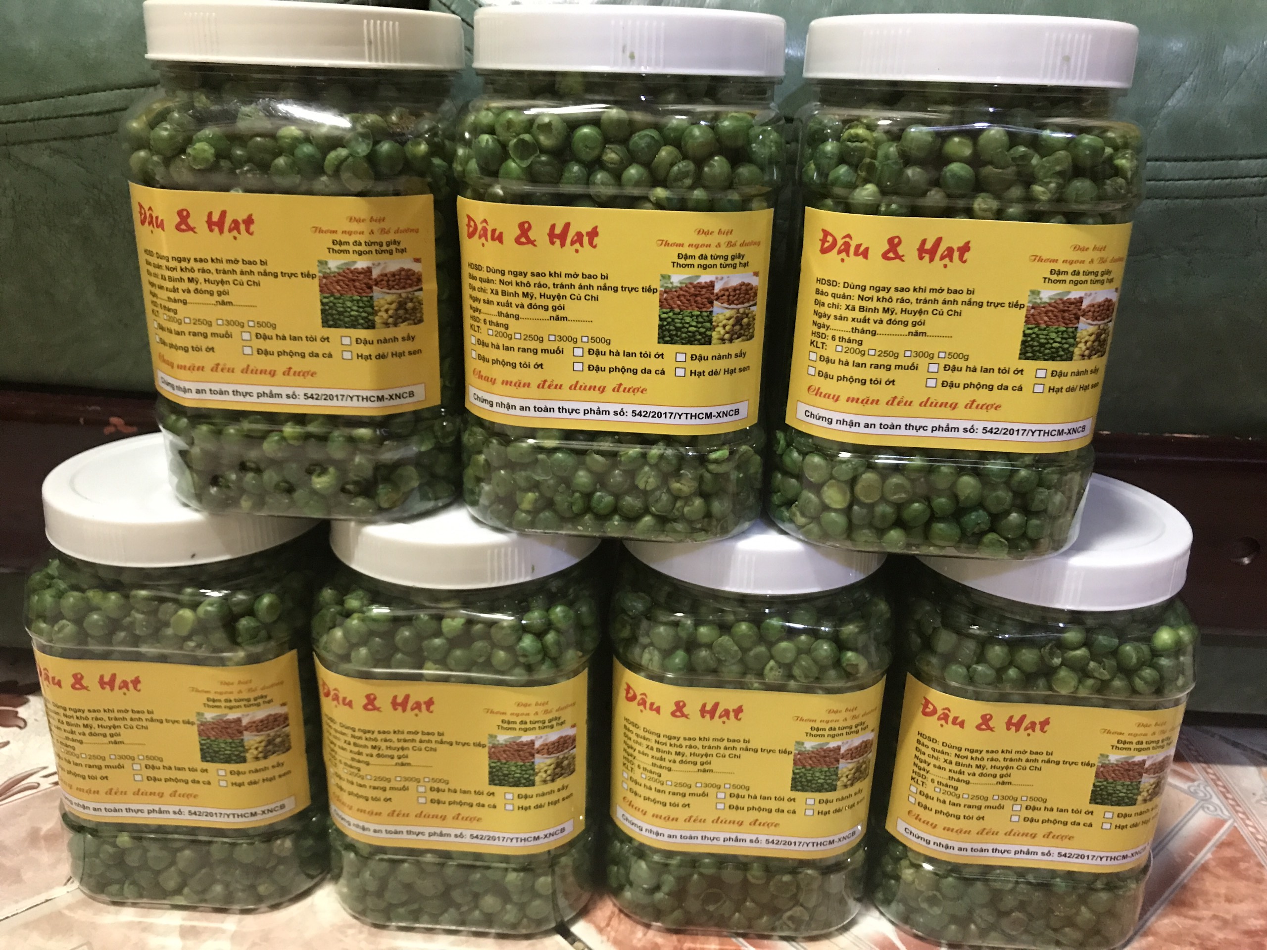 ĐẬU HÀ LAN RANG MUỐI - 1KG