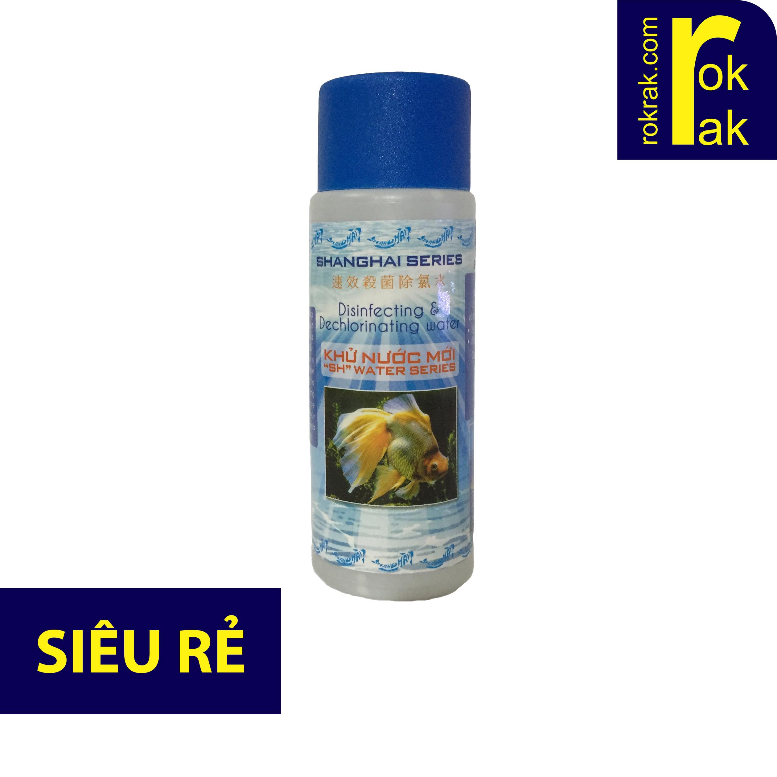 Combo 10 chai dung dịch khử Clo nước máy mới trước khi nuôi cá