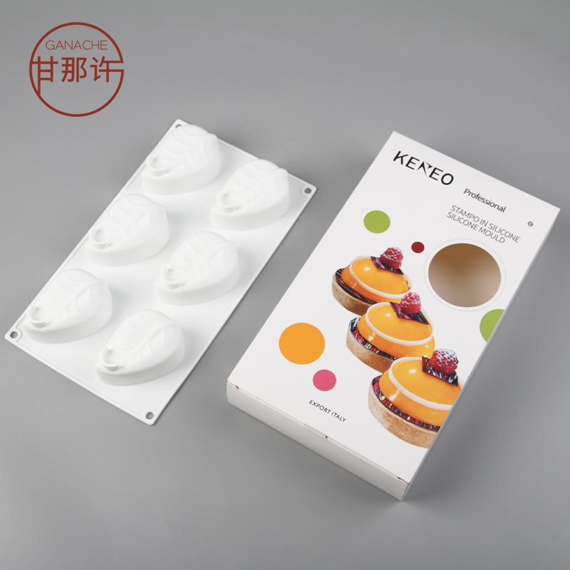 Gan Đó Xu KEREO 6 THẬM CHÍ Lá Kiểu Pháp West Point Lá Nướng Silicone Bánh Bộ Tạo Khuôn Hình Nướng Dụng Cụ