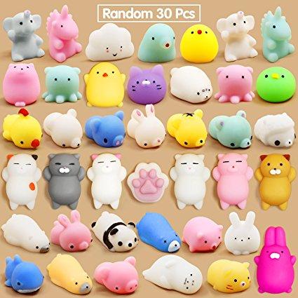 Combo 10 đồ chơi squishy bóp tay xả stress hình thú silicon mềm