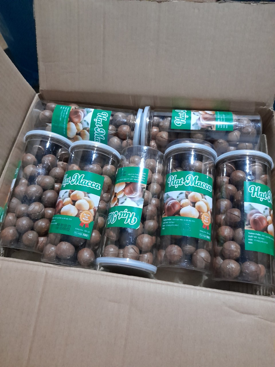 Hạt Macca nứt vỏ, Hạt macca nứt vỏ nhiều size 500gr