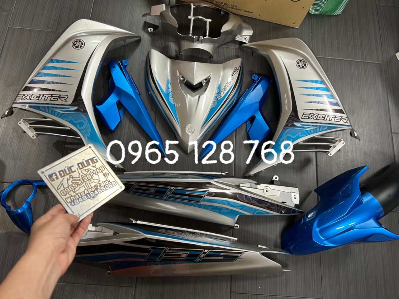 Dàn áo Ex 135 bạc xanh côn tự động