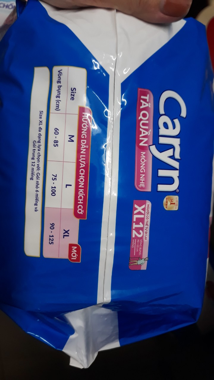 Tã quần Caryn mỏng nhẹ L14 MẪU MỚI 2024