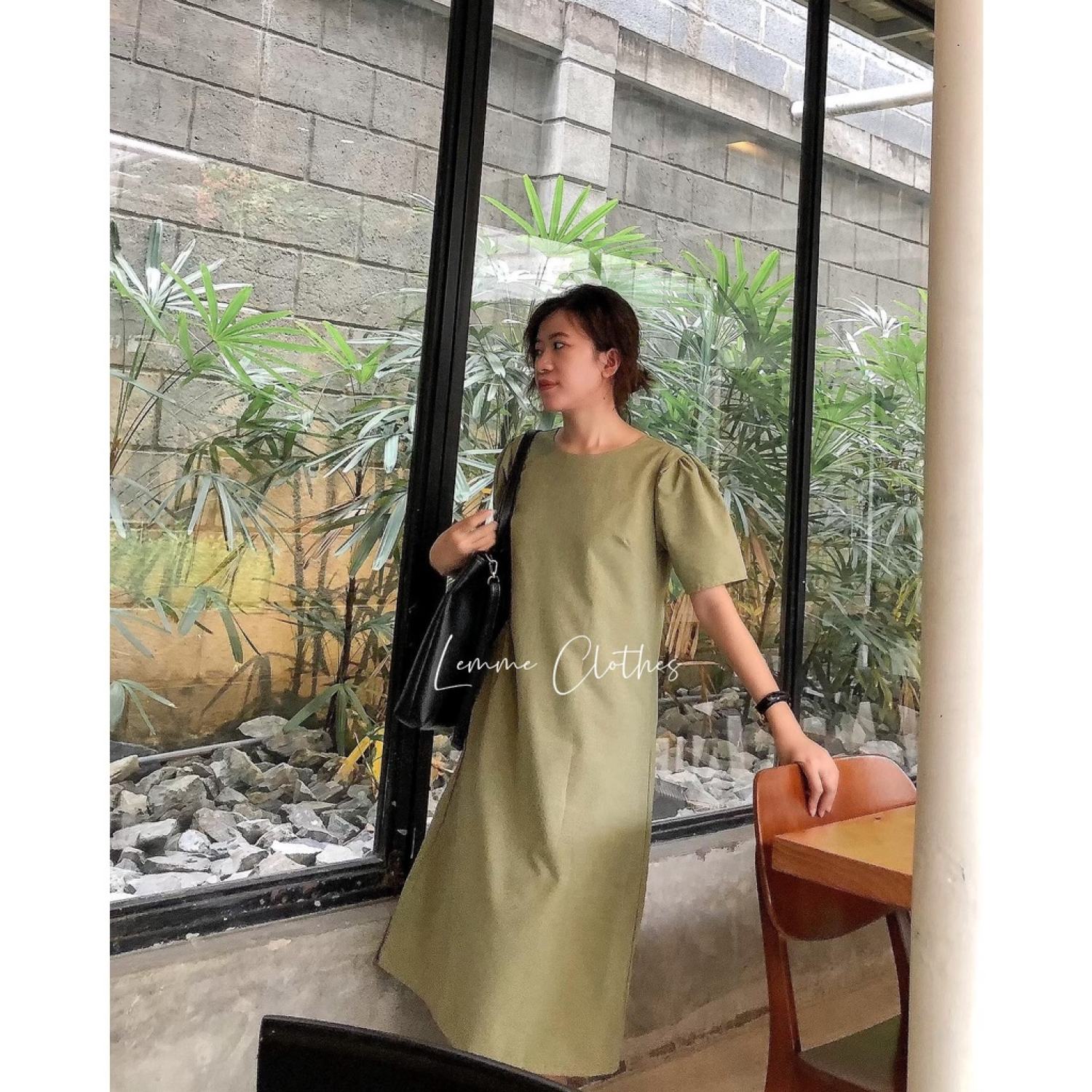 Đầm xoắn fom suông-(mặc được hai mặt)-LEMME