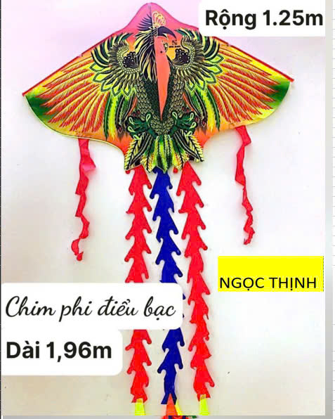 Diều phượng hoàng 4 đuôi+ cuộn dây