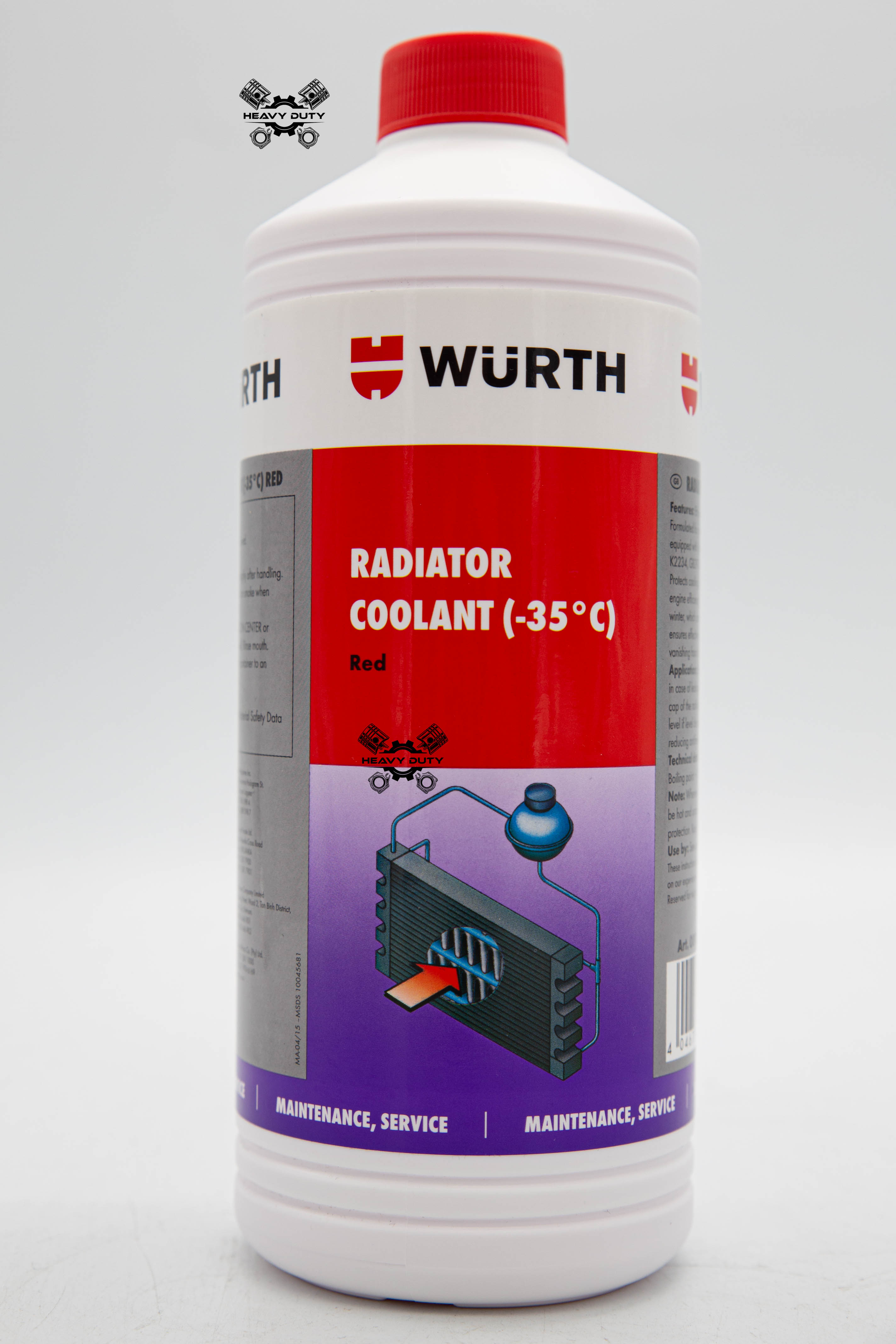 HCMNước Làm Mát Đỏ - Wurth Radiator Coolant Red 1L