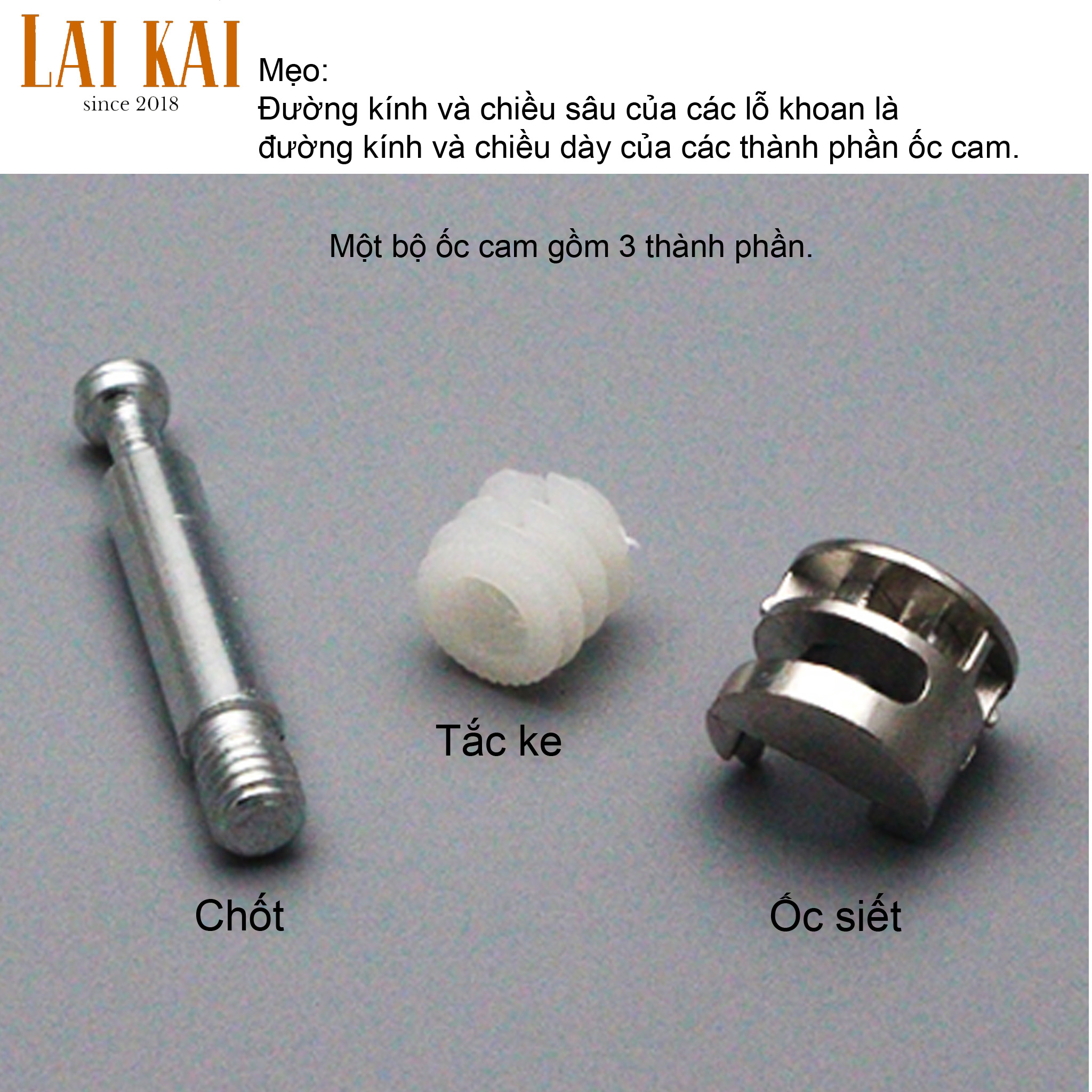 [HCM]Cữ khoan ốc cam chốt gỗ