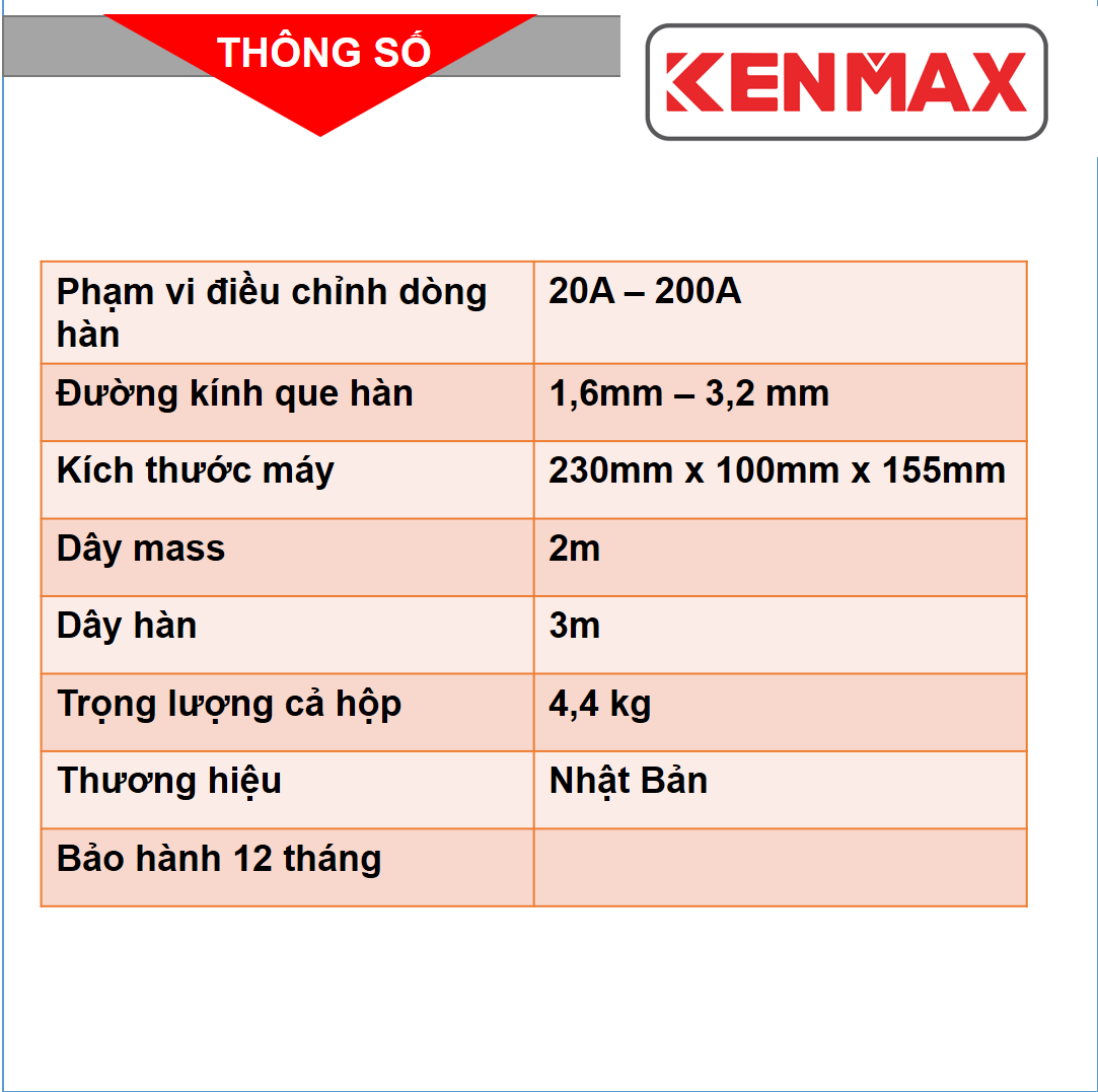 [FreeshipMAX] Máy hàn - Máy hàn điện tử - Kenmax ARC 200Z