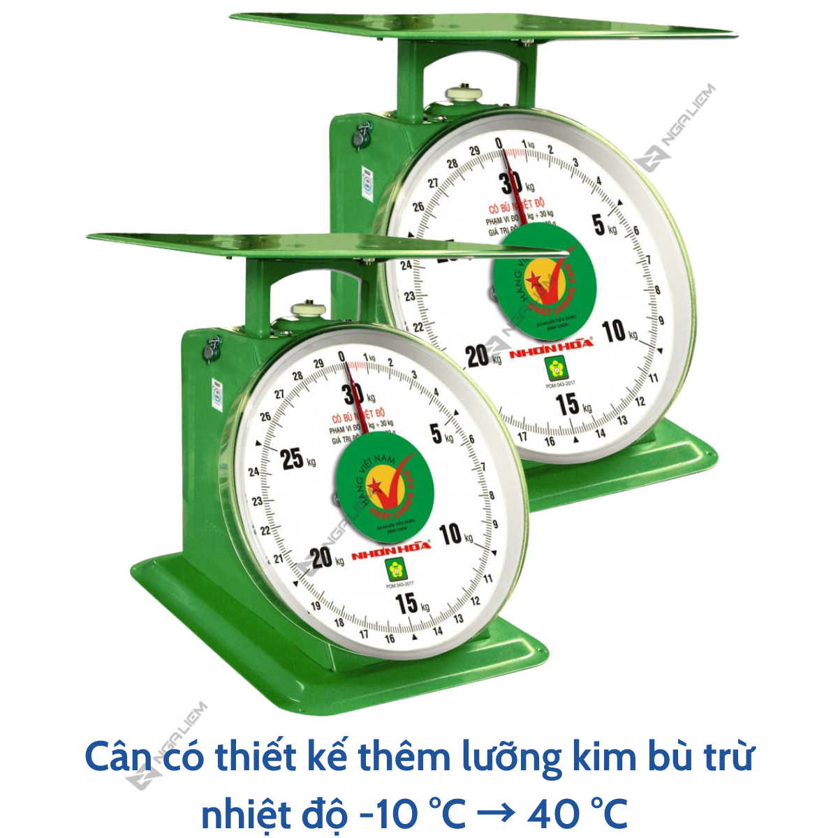 Cân đồng hồ Nhơn Hòa 30KG mặt số 9" [Hàng chính hãng/ Chất lượng cao]