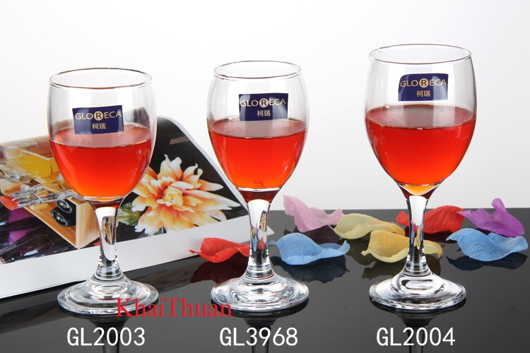 Bộ ly thủy tinh chân cao Gloreca GL3968