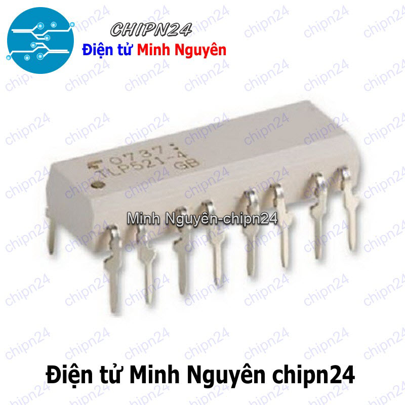 [2 con] (DIP) Opto TLP521 4GB DIP-16 Trắng (TLP521-4GB P521-4 521) (IC cách ly quang Opto) - HH001404