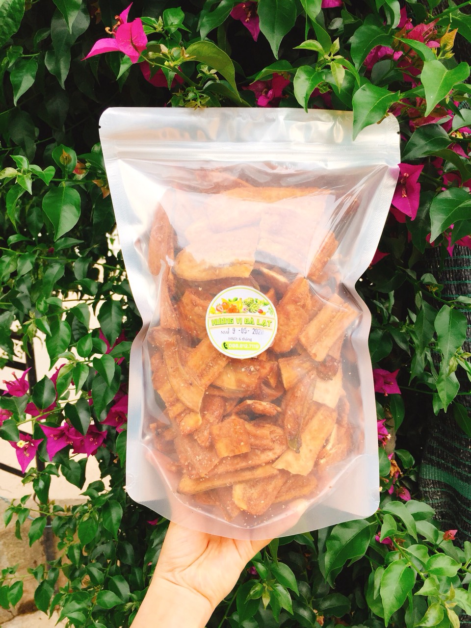 500G Chuối sấy mè gừng - Đặc sản Đà Lạt