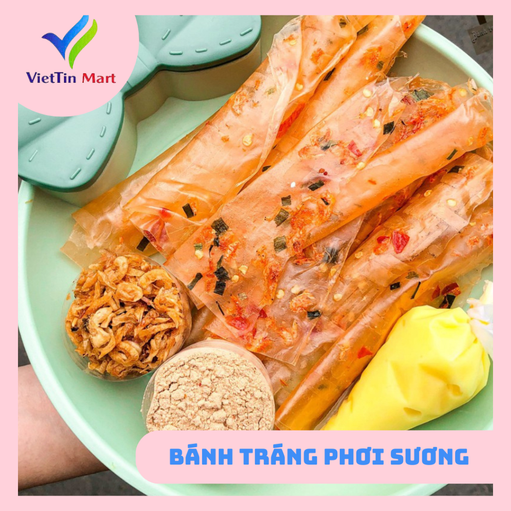 Combo Bánh Tráng Phơi Sương Tóp Mỡ Hành Phi 350G VIETTIN MART