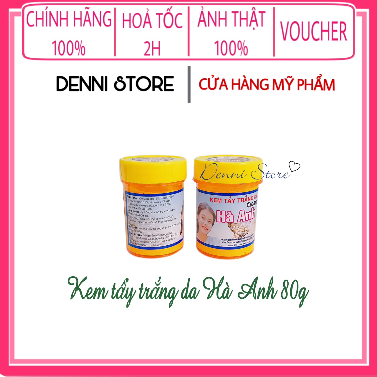 [HCM]Hủ kem kích tẩy Hà Anh 80g