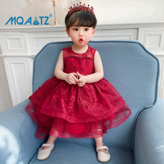 MQATZ Đầm Bé Gái Sơ Sinh Đầm Sinh Nhật Đính Hạt Cho Bé Gái Quần Áo Đầm Ren thumbnail