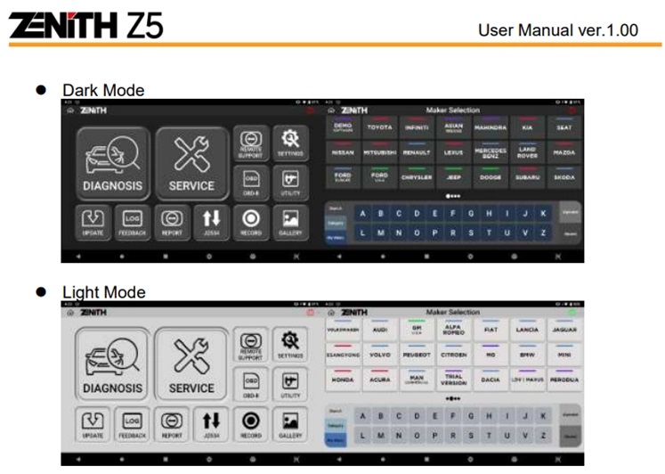 Máy Đọc Lỗi Ô Tô Zenith Z5 Basic Kit