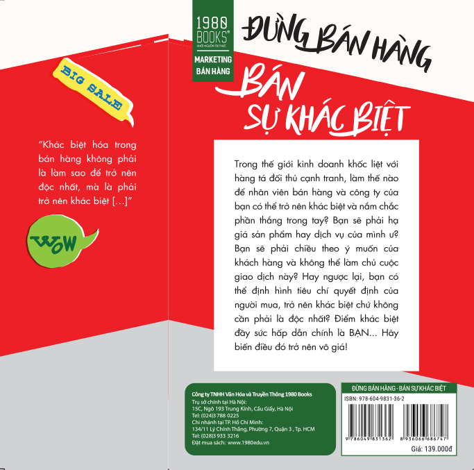 Fahasa - Đừng Bán Hàng - Bán Sự Khác Biệt