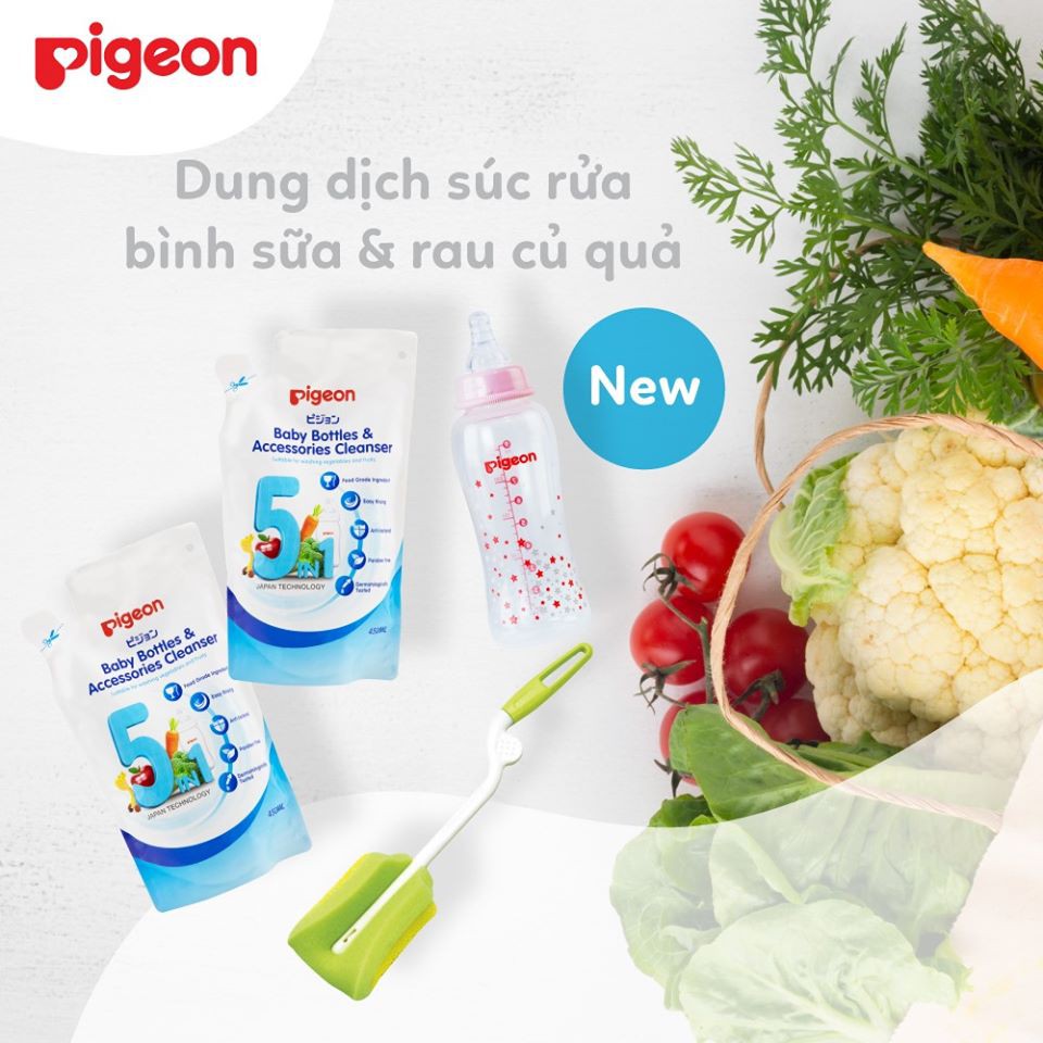 Dung dịch súc rửa Bình sữa và Rau củ quả  túi 450ml