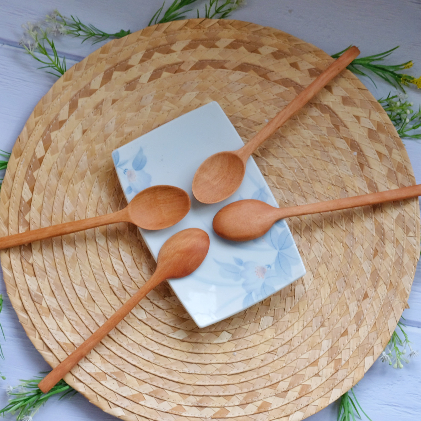 Muỗng thìa cafe gỗ tự nhiên - bầu