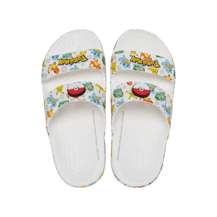 Dép Xăng Đan Unisex Crocs Pokemon Classic - White